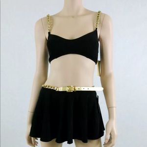 NWT Michael Kors Bikini Skirt Swim Set (no belt)